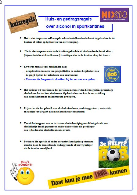 Huis- en gedragsregels SV Petten