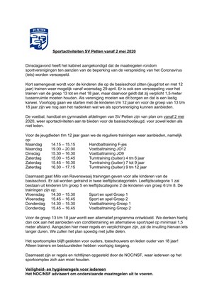 Sportactiviteiten SV Petten -1