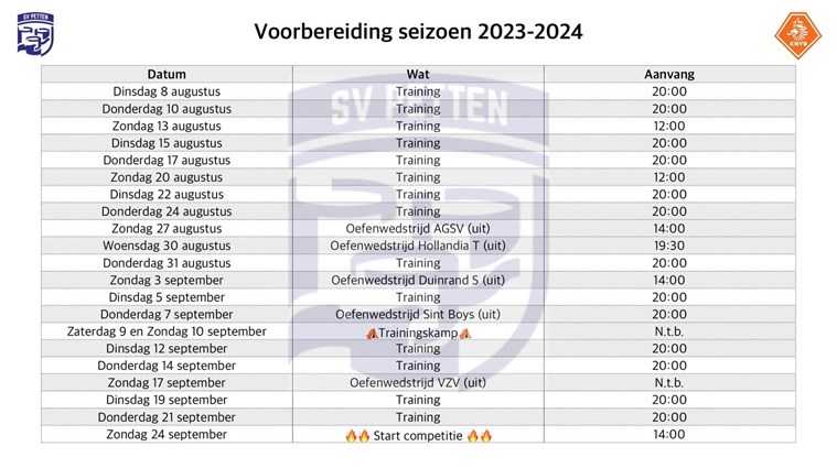 oefenprogramma