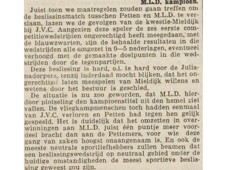 eindstand 1931-1932